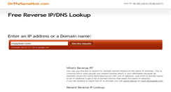 Desktop Screenshot of onthesamehost.com